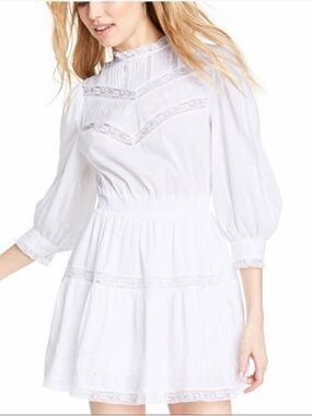 LoveShackFancy x Target Talulah White Lace Dress medium cotton eyelet mini
